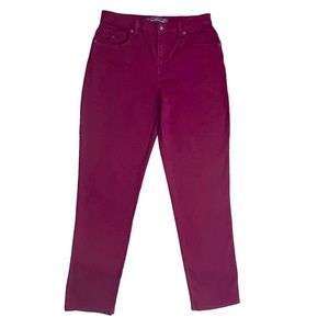 Gloria Vanderbilt Maroon Amanda Denim Pants